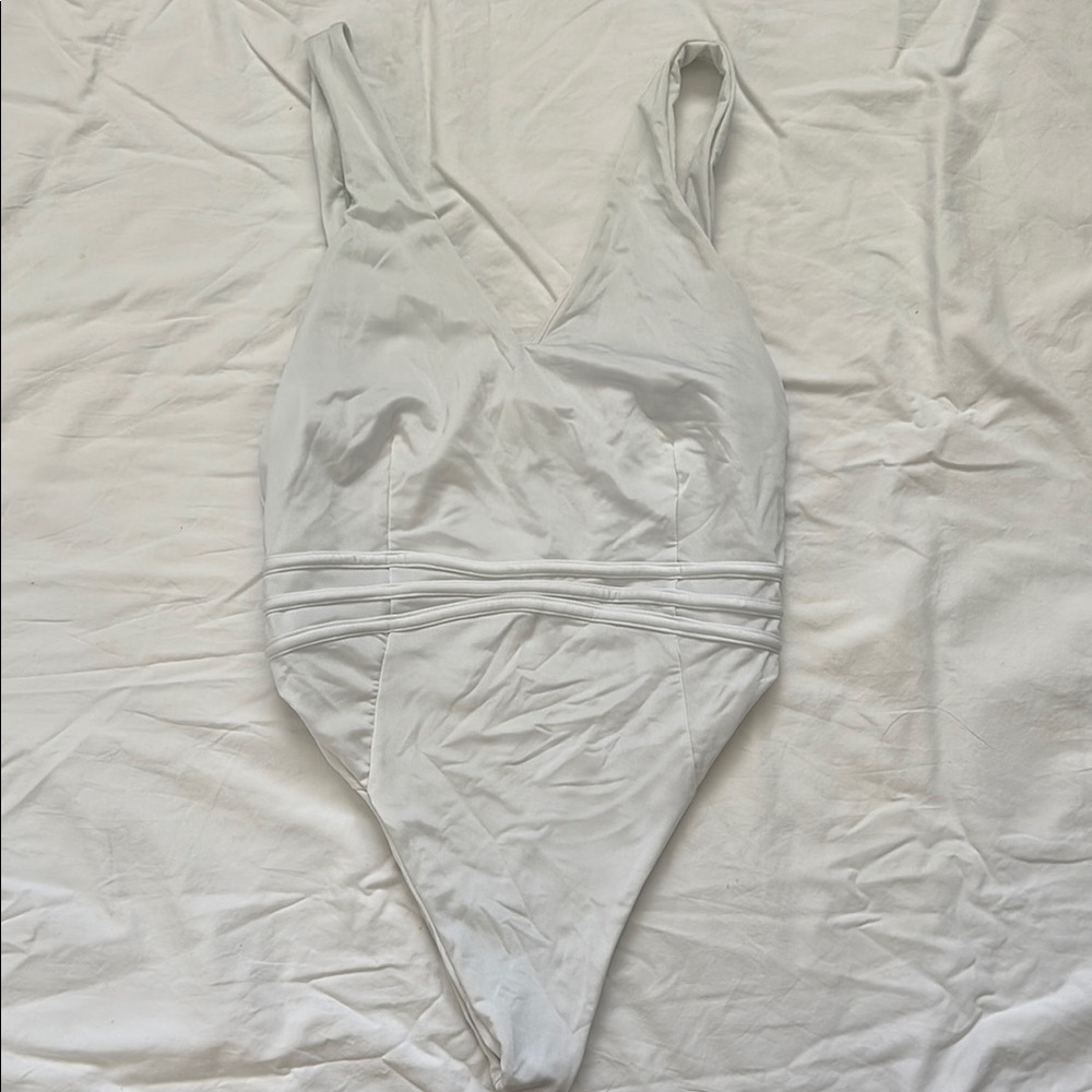 Buff Bunny White Swimsuit